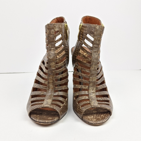 Vince Camuto Aphrodite Leather Snakeskin Heels - Picture 4 of 6